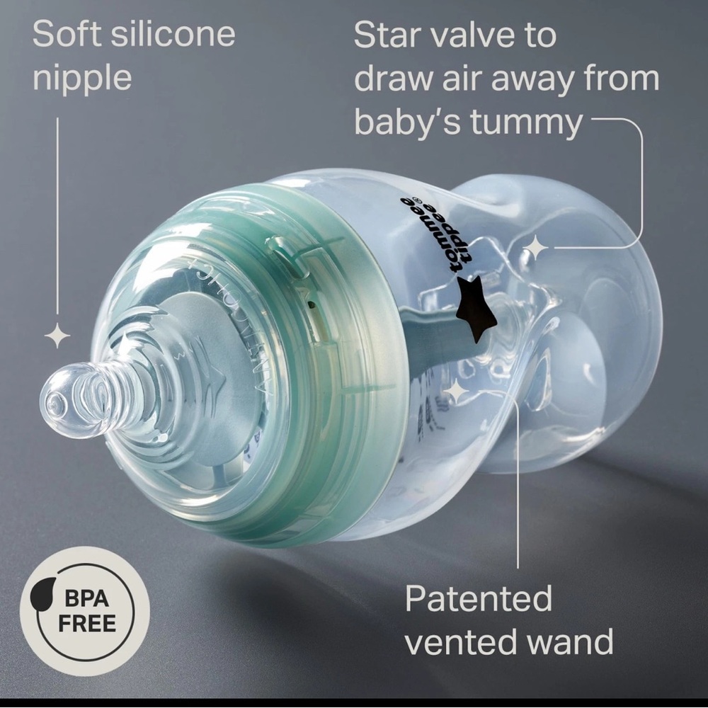 Lot of 2 Tommee Tippee Advanced Anti-Colic Bottles 150ml (5 oz) - Picture 2 of 10